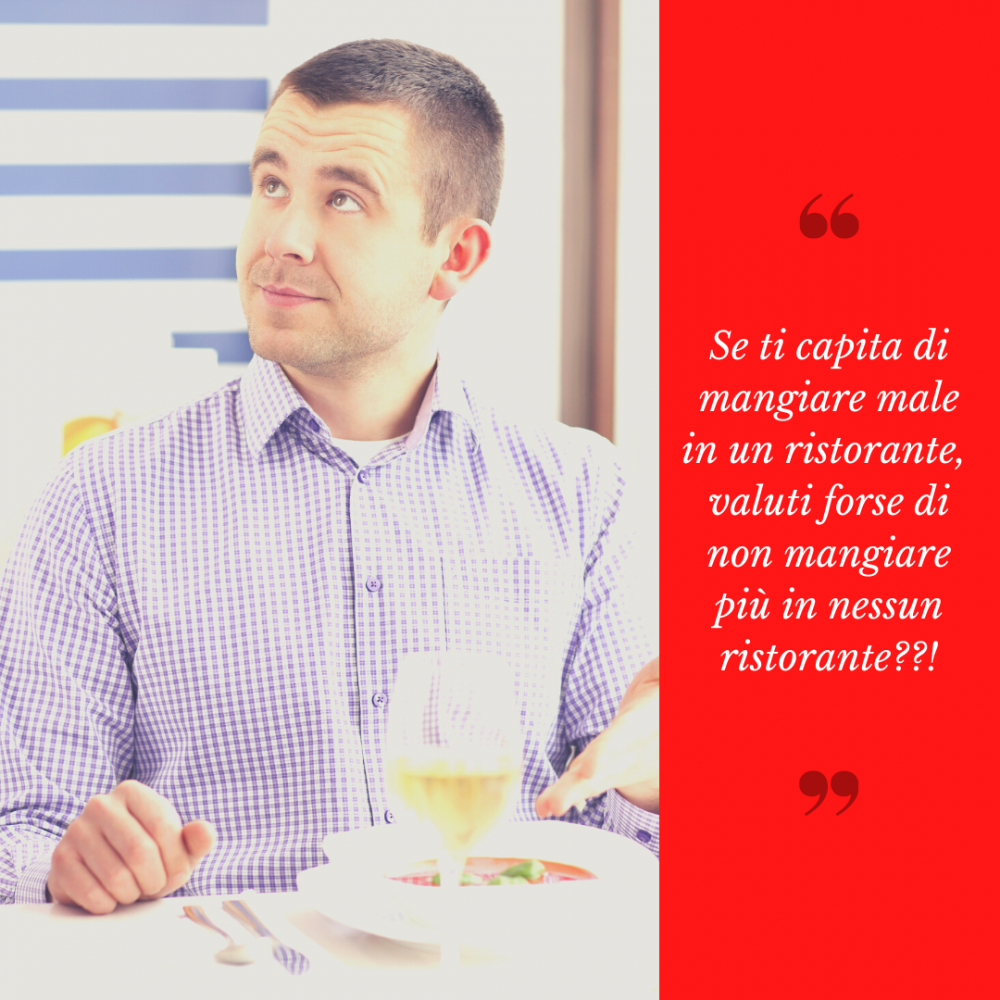 Agenti immobiliari come ristoranti in cui si è mangiato male