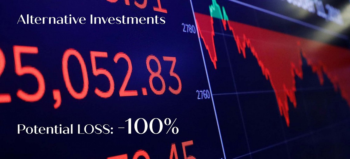 Con gli investimenti alternativi si rischia sempre di perdere tutto, attenzione!