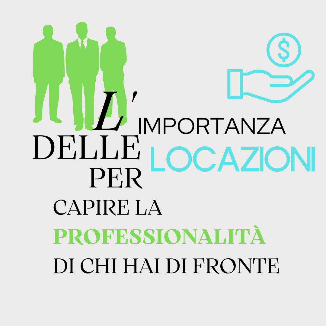 L'importanza delle locazioni per capire se si è davanti ad un professionista 