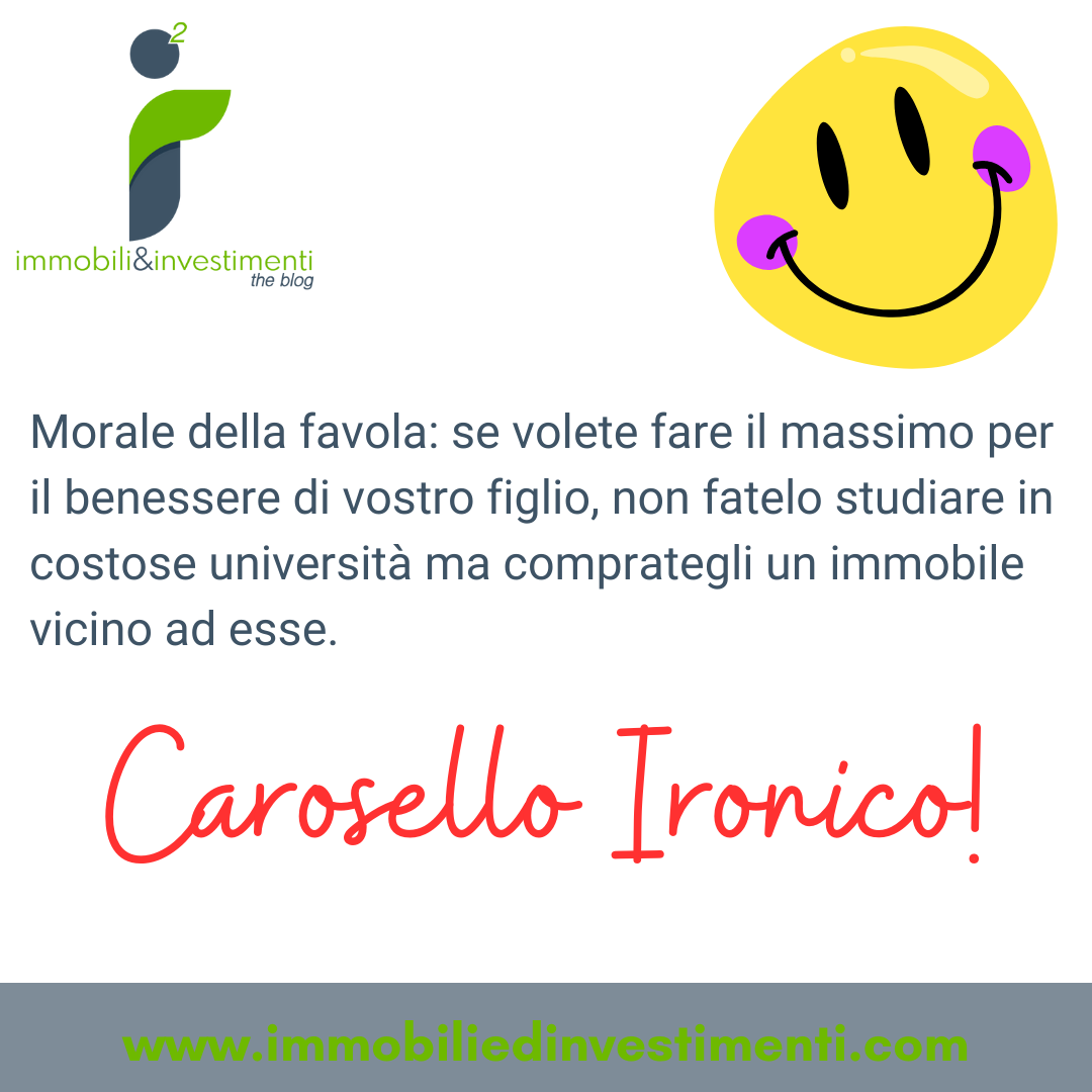 Non mandate i vostri figli in Bocconi a studiare, comprategli piuttosto un immobile a poca distanza dall'Università