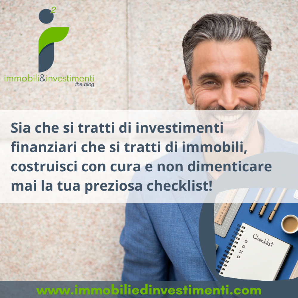 Come una checklist ti può salvare la vita, in moltissimi ambiti ma soprattutto nell'investire i tuoi risparmi