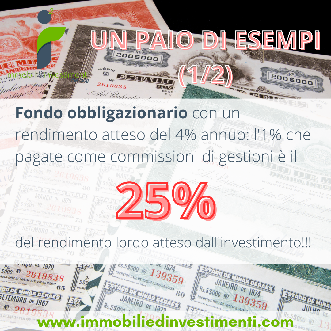 Per meglio comprendere quanto pesino le commissioni, rapportatele al guadagno e non al capitale