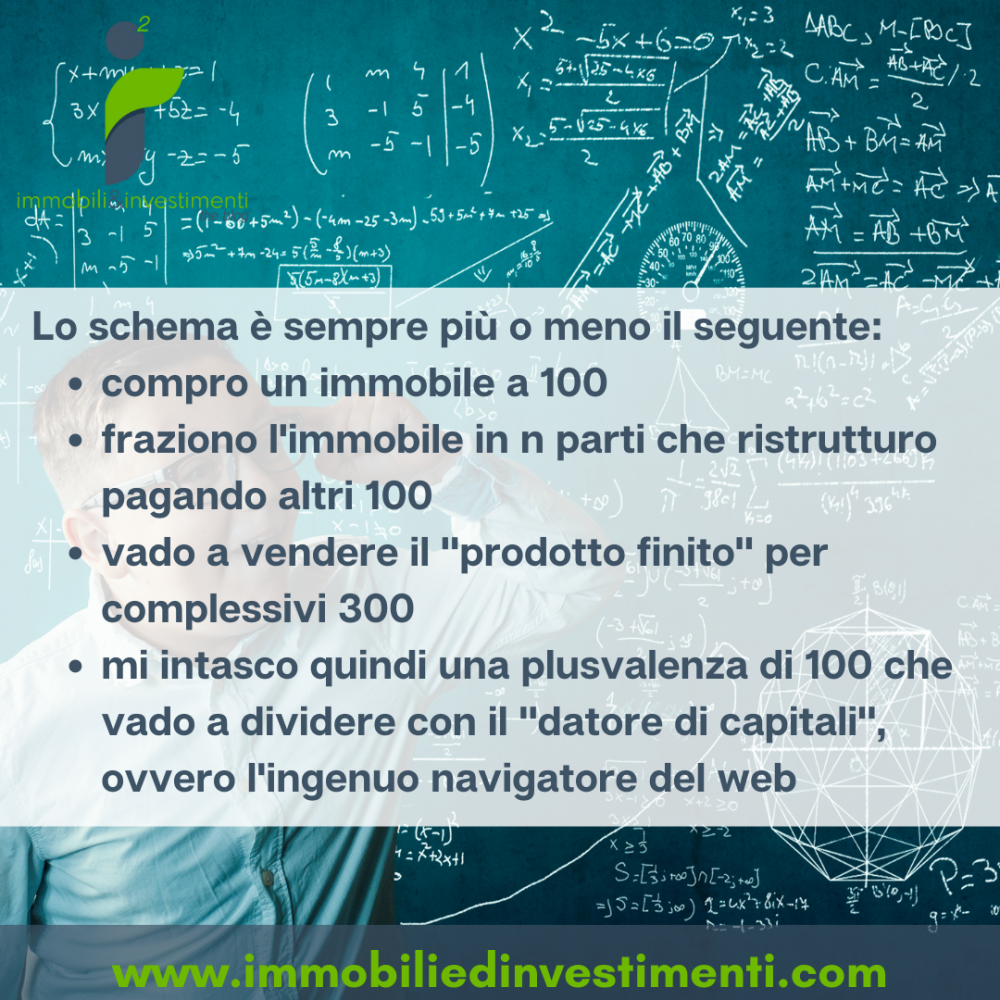 Ineludibile rischio insito in tutte le operazioni immobiliari