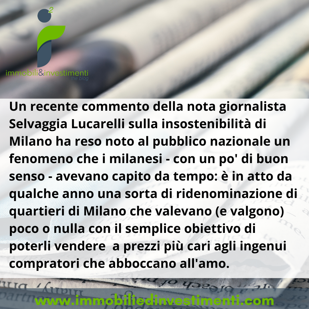 Teoria e pratica dei quartieri 
